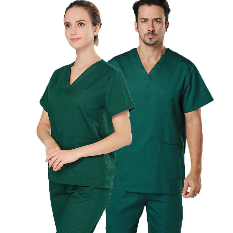 Sairaanhoitaja Doctor Uniform Tops Pants Scrub Sarts Custom Logo