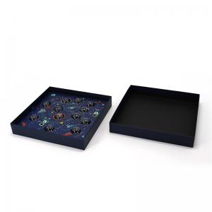 Räätälöity vaaleanpunainen kansi ja pohja ylellisyys Ystävänpäivä hiusten kartonkipaperi lahjapakkaus