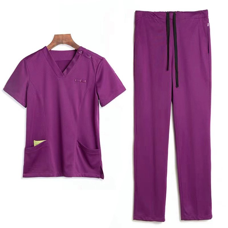 Anti-Wrinkle Naisten sairaanhoitaja Scrub Sets Tops Pants Hospland Uniforms