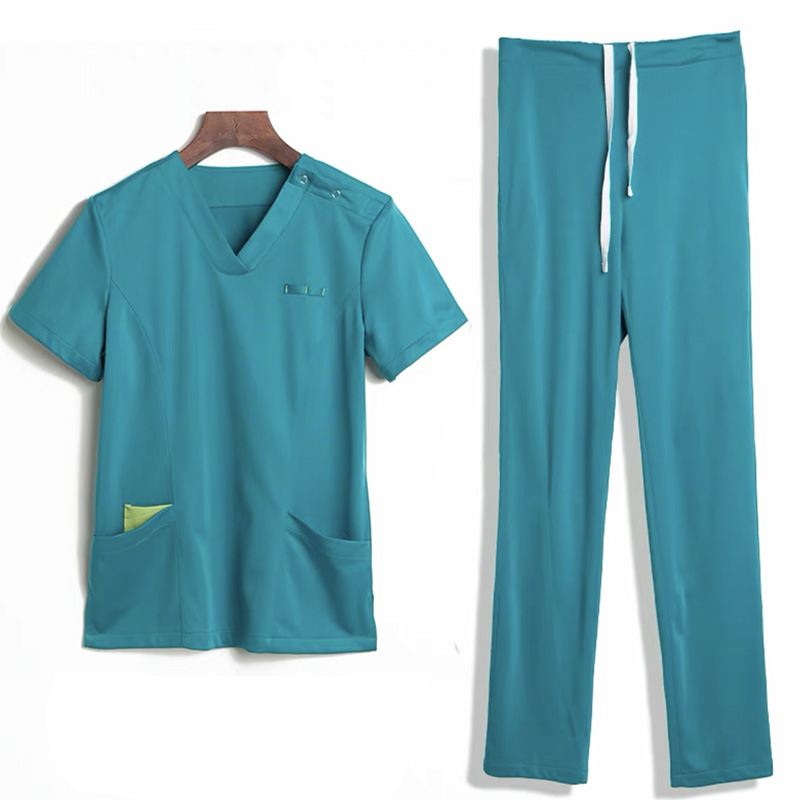 Anti-Wrinkle Naisten sairaanhoitaja Scrub Sets Tops Pants Hospland Uniforms