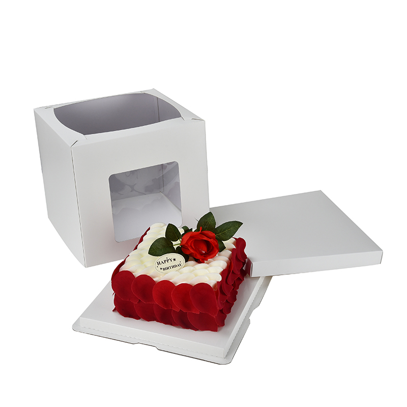 Uusi hääkakku laatikko käsintehty Luxury Paper Syntymäpäivä Cake Box