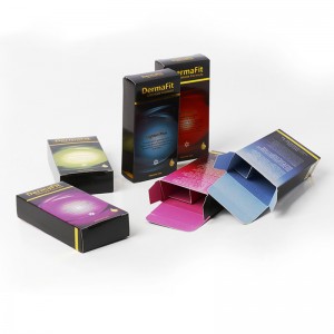 Tehtaan mukautettu väripaperi Pakkaus painatus laskostettu päätykotelot