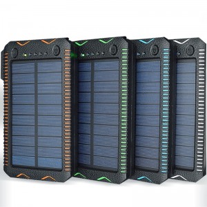 Vedenpitävä aurinko laturi Batter Bank Solar Power Bank 10000 mah Powerbank kannettava Lumen LED Outdoor Flood Light