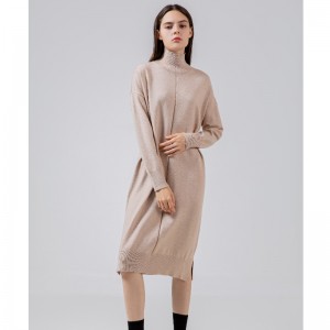 Muoti Trend vapaa Joker Basicneulo mekko korkea kaula 68033#