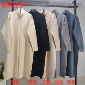 Muoti Trend vapaa Joker Basicneulo mekko korkea kaula 68033#