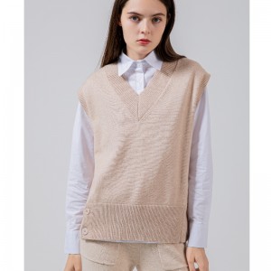 Muoti Trendi Yksinkertainen Joker Leisure Base Knitting Vest 68039#