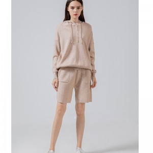 Muoti-trendi rento, monipuolinenneulottu kaksiosainen urheilupuku 68062#