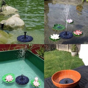 FAST FOUNTAIN Solar Birdbath Fountain, 1,4 W Aurinkopaneeli Kit vesipumppu aurinkoenergialla Floating Fountain Kit Solar Fountain