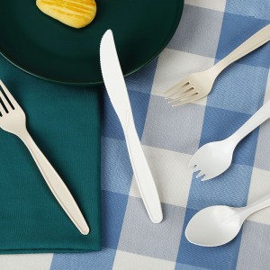 PLA Materiaali Kompostoitava kertakäyttöinen astiasto