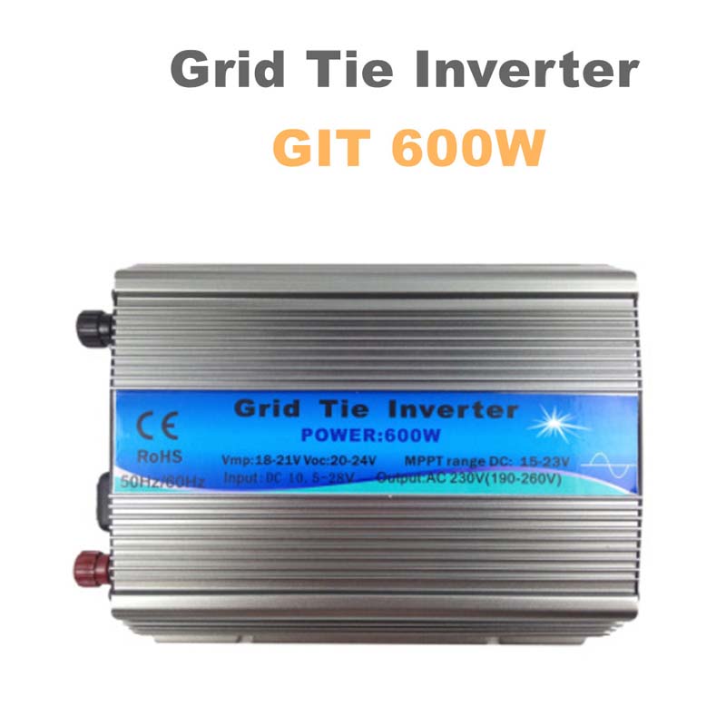 600 W GRID TIE Inverter MPPT -toiminto 11-32V DC 110V 220V AC-lähtö Pure siniaalto Aurinkopaneelijärjestelmälle