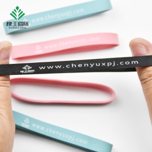 Lähdevalmistajat Mukautetut painetut kumibändit Mainonnan kuminauhat