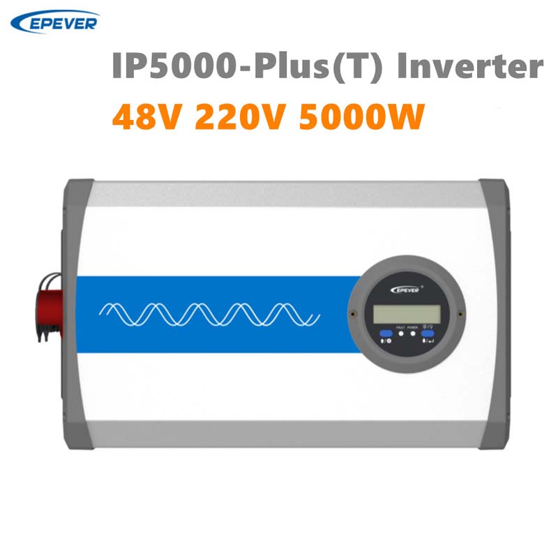 Uusi Eplever Solar Suuri taajuus Sine Wave Inverter IPOWER-PLUS 5000W 48VDC 220VAC Off-Grid Invertter Terminaali aurinkokuntaan