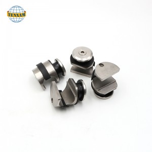 Lasiovi liukuva järjestelmä liukuovi roikkuu ruostumattomasta teräksestä liukupyörät