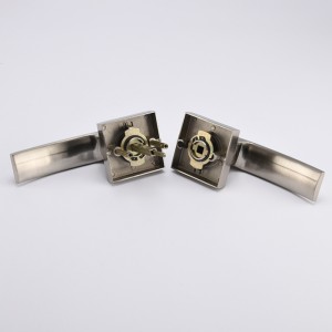 S7811 satiini -nikkeli -ovenkahva lukilla janäppäimellä, avaimen sisäänkäynnin oven lukko/door -vipu, etuovijulkaisut lukkoset