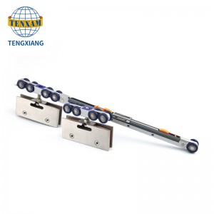 Huonekalutarvikkeet Opas Track Hardware Puinen liukuovirulla 8 pyörällä