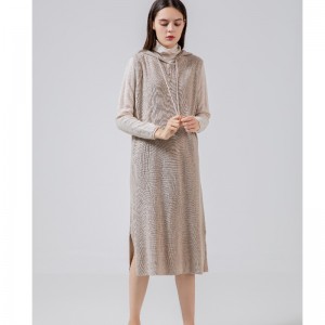 Muodikas rento monipuolinenneulottu huppari pitkä liivi 69050#