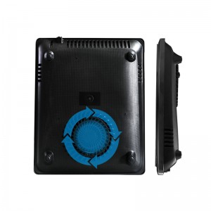 A13 Yhden polttimen induktio Cook ultra-ohut induktiolokit, 8-tason teho ja lämpötilan säätö mustalla kiillotetulla lasilevyllä