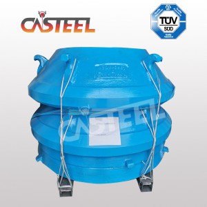 Bergeaud Symons 4-1/4 Crusher osat, kulho Liner Mantle