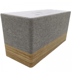 FB-CR320 High-End Wooden Bluetooth Clock Radio Speaker W/Kysi Grilli