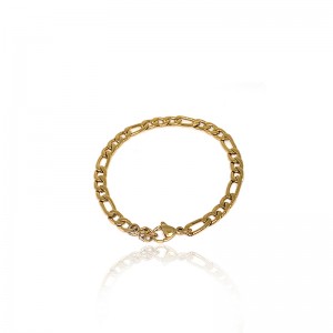 Eurooppalainen ja amerikkalainen muoti rannekoru/stainless teräs kullattu