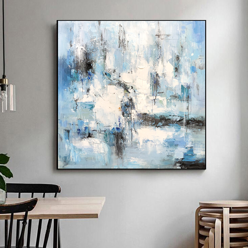 Tableau Decoratif 100 Handmade Abstract Wall kuvitus Kehystetty akryyli koristelu Canvas öljy maalaus makuuhuoneeseen