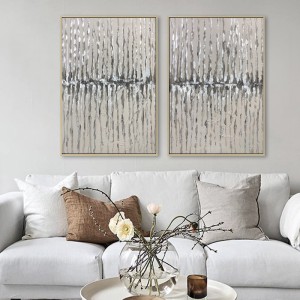 Käsintehty moderni abstrakti Mural olohuoneen taideöljymaalaus kankaalle tai maalaus