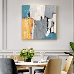 Uusi muotoilu Täysin käsin maalattu kultainen kullan folio seinän taide abstrakti kangas öljymaalaus kankaalle