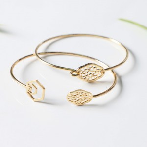 Begonia kukka avoin rannekoru