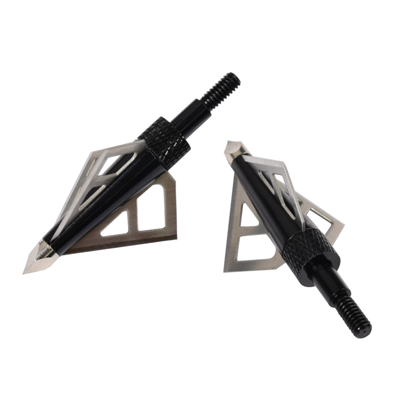 Nika-jousiammunta 15B028 3 Blade 100 Grain Broadheadille jousiammuntalaille Crossbow Pulttinuolet Ruuvi Tips Metsästys