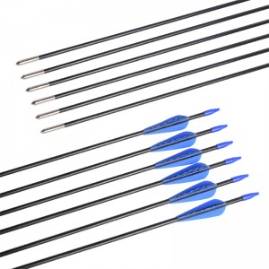 Elong Outdoor 110099 ID5MM 28 Tinch Fiberglass arrow Tiger Pattern Vane-jousiammunta ammunta