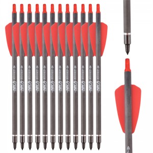 Nika-jousiammunta 113167-02 ID6.2mm 7.5 Tinch Carbon Fiber Crossbow Pultit Muovi Nock Jousiammunta Ammunta Cobra System Adder/r9/rx