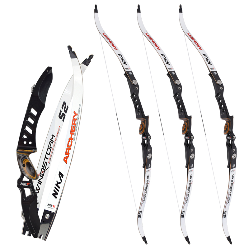 Nika Jousiammunta 210018 64 tuuman RH Ilf ReCurve Bow Busur Recurve for Outdoor Sport Ammunt Practice