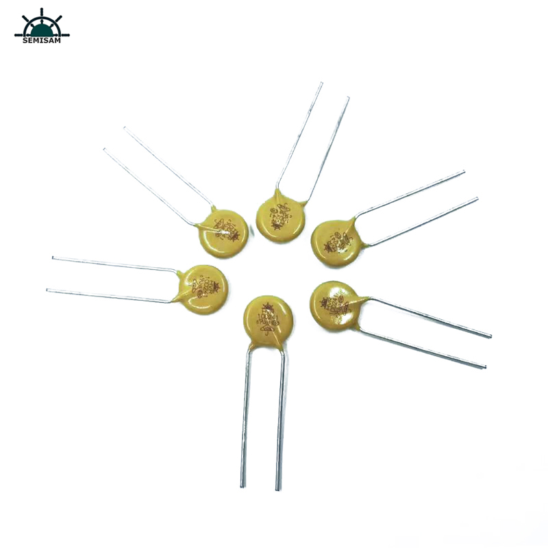 Kiina Resistori Toimittaja Hyvä laatu Keltainen pii 10D241 halkaisija 10mm Metal Oxid Varistor MOV for PCB PCBA