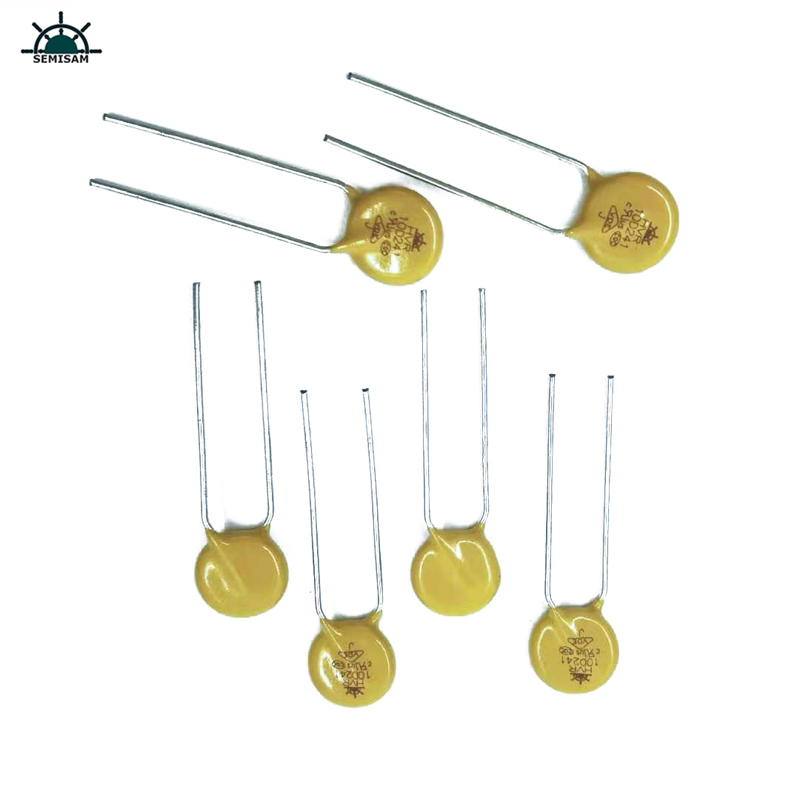 Kiina Resistori Toimittaja Hyvä laatu Keltainen pii 10D241 halkaisija 10mm Metal Oxid Varistor MOV for PCB PCBA