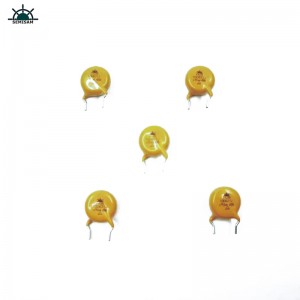 Kiina ODM passiivinen elektroniikkakomponentit, keltainen mov 10mm HVR10D621K Sinkkioksidi Varistor