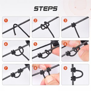 Elong Outdoor 280083 Jousiammunta D Loops Rope 5INCHES Jousiammunta Bowstring Palvelu Thread D Loop Rope Release Materiaali Nocking D Loop Rope merkkijono