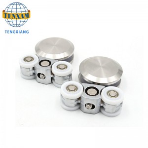 Liukuluukku Rullapyörän lasi-ovijärjestelmä Hanging pyöräilijöiden liukuovipyörät