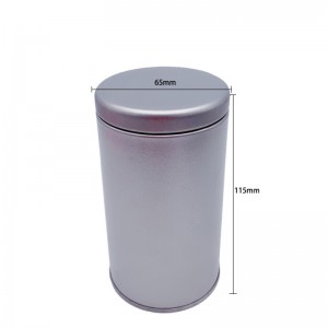 Pyöreä muotoinen elintarvikeluokka ikkuna Tina voi teetä (65 mm * 115 mm)