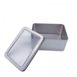 Ikkuna Square Metal Box Storage Tin Box 125 * 90 * 60mm