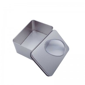 Ikkuna Square Metal Box Storage Tin Box 125 * 90 * 60mm