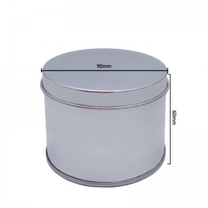 Tehdas myy sylinterimäinen yläkansi Tina voi kakku laatikot Shaving SOAP TIN voi (90mm * 60mm)