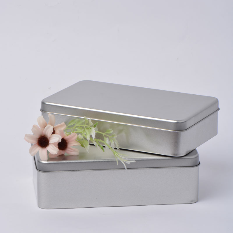 Elintarvikealan suorakulmio tina laatikko metalli säilytyslaatikko 180 * 110 * 40mm