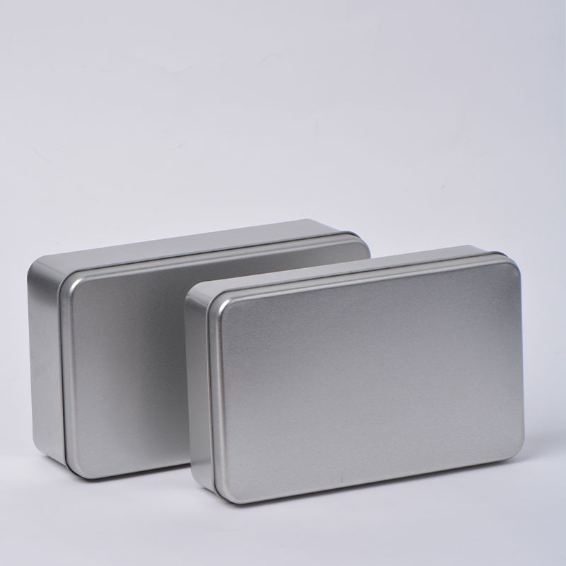 Elintarvikealan suorakulmio tina laatikko metalli säilytyslaatikko 180 * 110 * 40mm