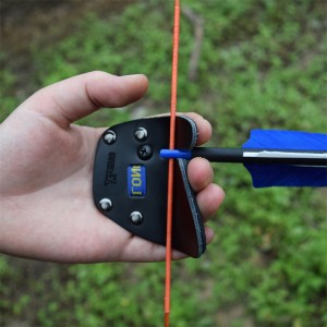 Elong Outdoor 42ft07 S kokoinen LH-jousiammunta sormi kieleke Finger Glove Protector to Recurve Bow Outdoor Sport Target Ammunta