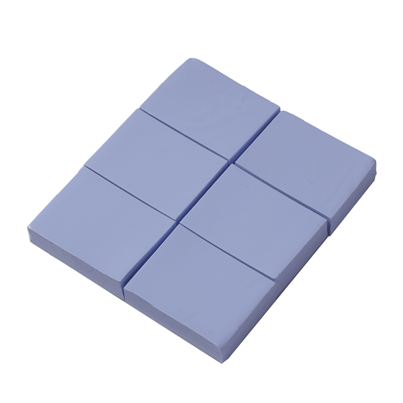 Syötä sininen lämpöjohtava silikonilevy, iskunvaimennus IC-siru silikonilevy, elektroninen ja sähköinen jäähdytyslevy