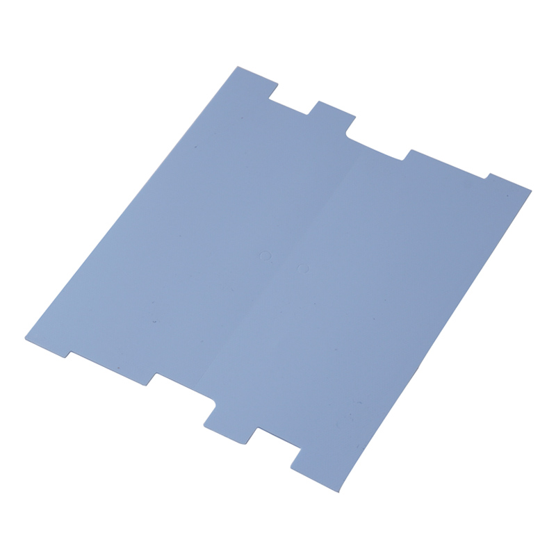 Syötä sininen lämpöjohtava silikonilevy, iskunvaimennus IC-siru silikonilevy, elektroninen ja sähköinen jäähdytyslevy