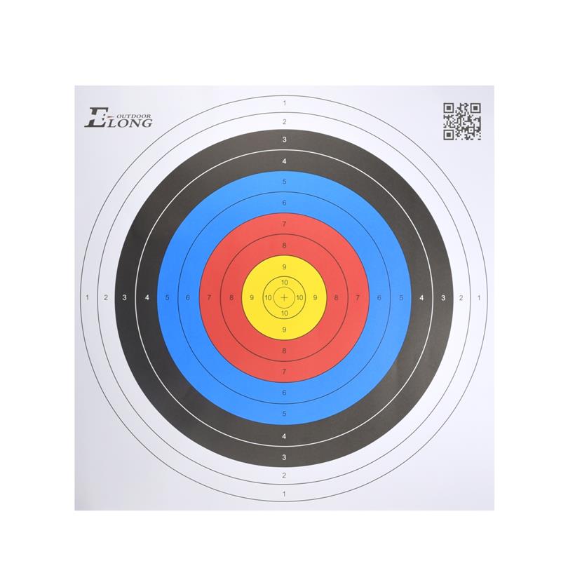 Elong Outdoor 41TF01 60 * 60cm Target Face Paperi jousiammuntakäytännölle Target Ammunta