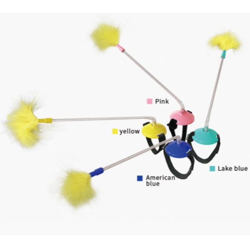 Tehdas suora toimittaa lemmikkieläinten tarvikkeita, kissan itsensä parantavaa lelu kissa kaulus kaula lelu kevät jalkanapauttamalla kiusata kissan kiinni