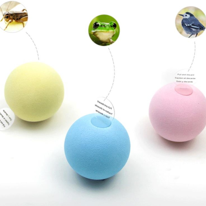 Amazon \\ 'S uusi lemmikki Gravitationation Call Ball Cat Self-hey Anti-Boring Supplies Tease Cat Stick Mint Ball Sound Toy