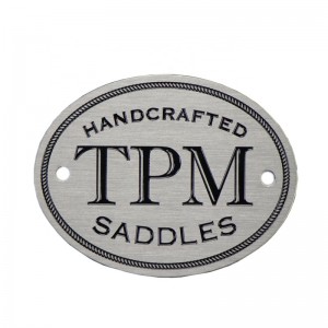 Yongfu laitteisto Mukautettu messinki tyhjä tyyppikilvet happo syövytetty kuparinnimi levy